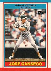 1989 Topps UK Minis Baseball Cards     012      Jose Canseco